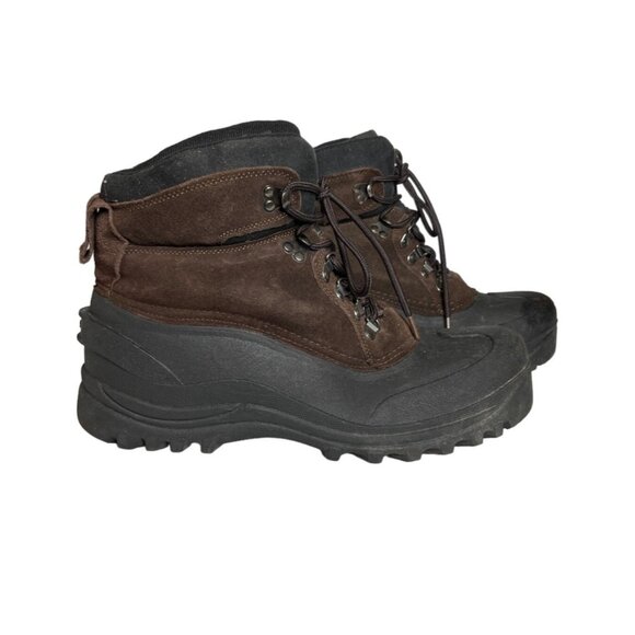 Itasca Thinsulate Mens Boots Hunting Brown Leather Upper Suede Size 12 - Picture 1 of 11